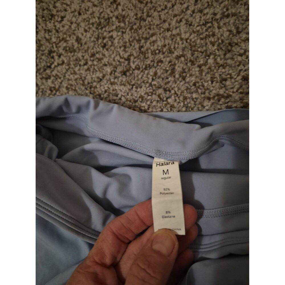 Halara Blue Tie cover-up Tennis Skirt Medium Pickleball Baby Blue - Picture 3 of 7